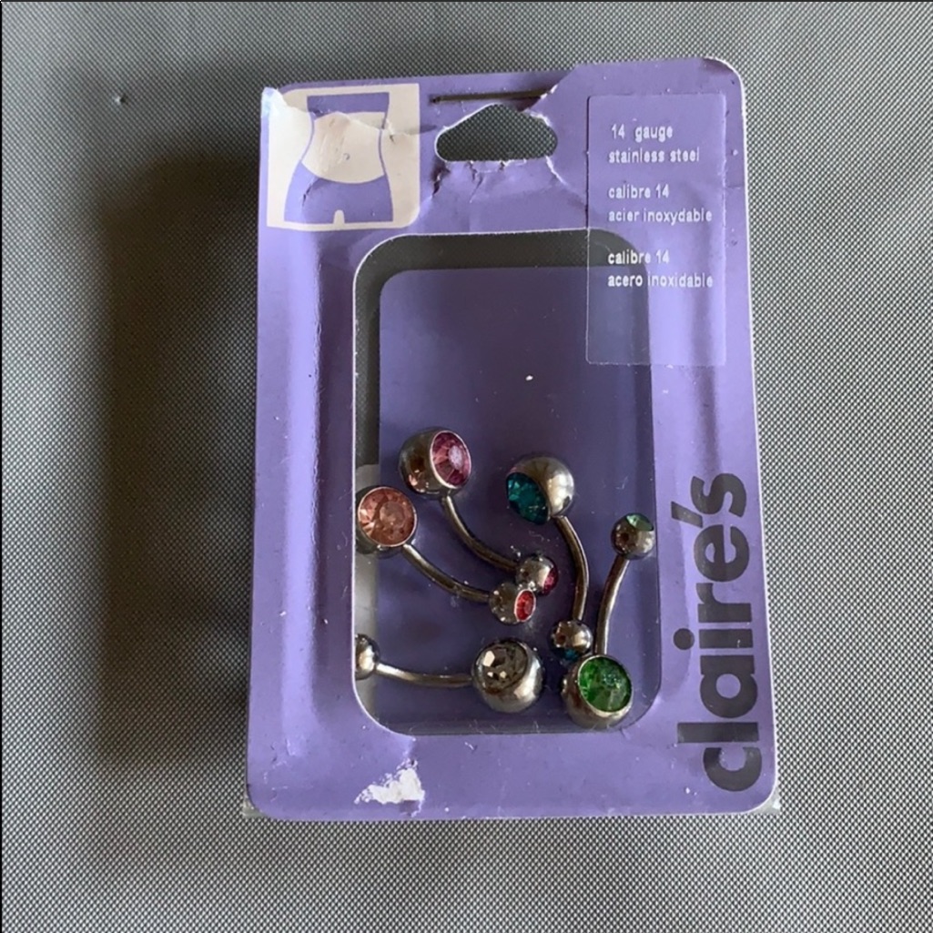 5 14 Gauge Belly Rings From Claires